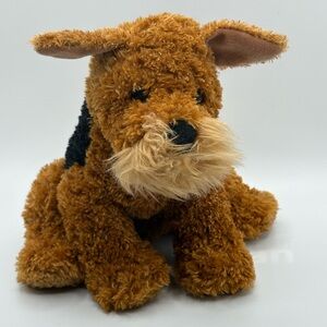 Welsh Airedale Terrier Douglas Cuddle Toy Stuffed Plush Dog No tags 9”